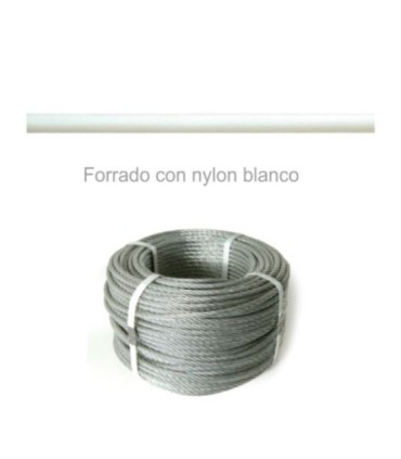 Metro-Stahl mit weißem Nylon ausgekleidet 05,00mm