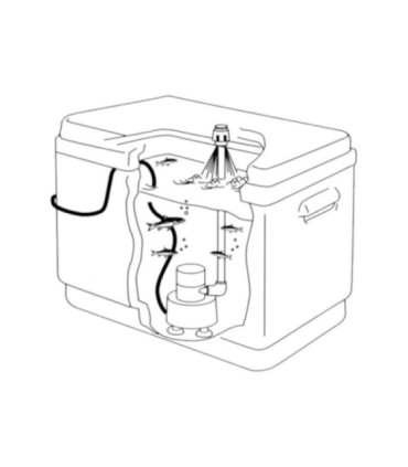 TMC 400 aerator kit nursery pump 12v 25l/m