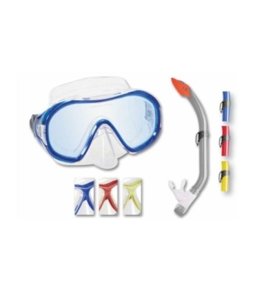 Kit occhiali e tubo Caribbean Silicone Junior