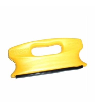 Yellow plastic folder with handle 21x10cm