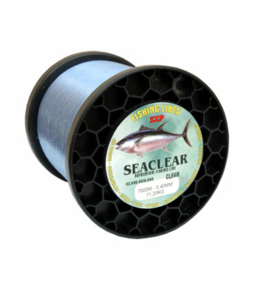 Carretel transparente do mar de 1kg de filamento de alto rendimento