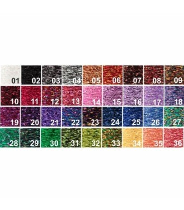 Hilo de montaje Textreme Glitter Thread 230 Den. 35 mt. colores varios