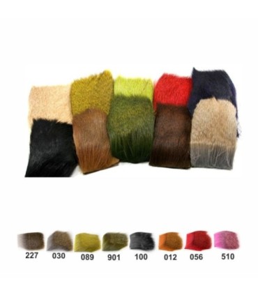 Poils de cerf naturels de différentes couleurs