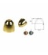 Conical head HQ 4.0x3.0mm 20pcs various colors