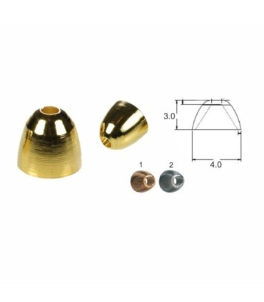 Testa conica HQ 4,5x3,5mm 20unid vari colori