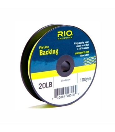 Backing Rio 100Yd Jaune Fluor Fly Line - 20Lb
