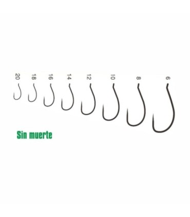 Anzuelo c47 T206BL Black N. 6-25 unidades