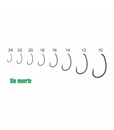 Anzuelo cw46FWBL T2487BL Bronce sin muerte 25 unidades