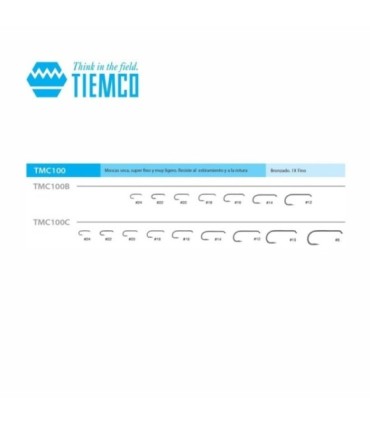 Tiemco TMC-100 Hook Box di 100 unità
