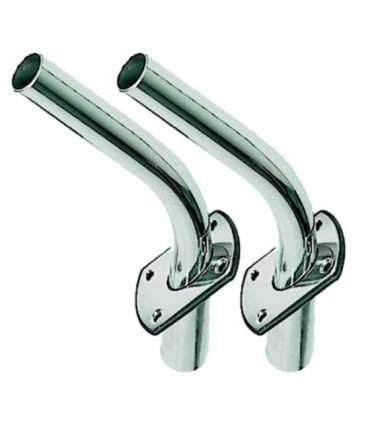 Soporte tangones  Tigres HC Flush mount AISI316 ID 1 1/8"