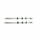Barra separ.telescopico tigress 4,5m 1 1/8" argento