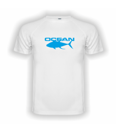 Camiseta tecnica Ocean Coast blanca Tallas varias