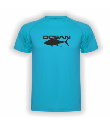 Camiseta tecnica Ocean Coast turquesa Tallas varias