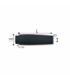 Eva front plug SPG L58.40 ID9.5 OD27.4 TOD18.8