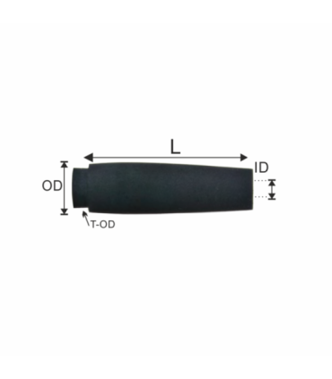 Eva front plug SPG L58.40 ID9.5 OD27.4 TOD18.8