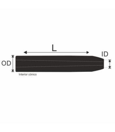 Konische Front eva L406 ID15.9 OD36,3