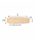 Grip corcho tapon L58,4 ID8,6 OD27,4 TOD18,8