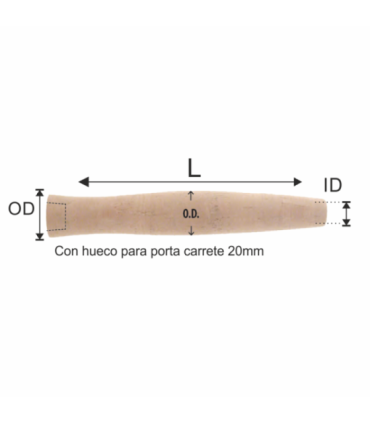 Grip Kork Fly RWA L177,8 ID6,35 OD25,4