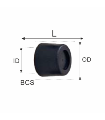 Heel cap for cane