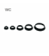Embout WC en vinyle différentes tailles