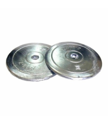 Anodo zinc disco varios diametros pareja