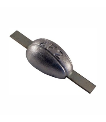 Oval fish plate zinc anode with plate 02.00kg