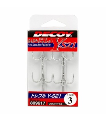 Decoy triple hook Y-S21 various sizes