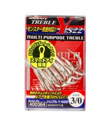 Decoy triple hook Y-S22 various sizes