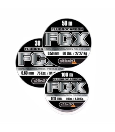 Bobina Flurocarbon Asari FCX Vários tamanhos