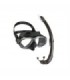 Kit gafas + tubo Submarinismo Cressi Perla Dark negro