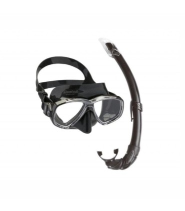 Kit Brille + Tube Diving Cressi Pearl Dunkelschwarz