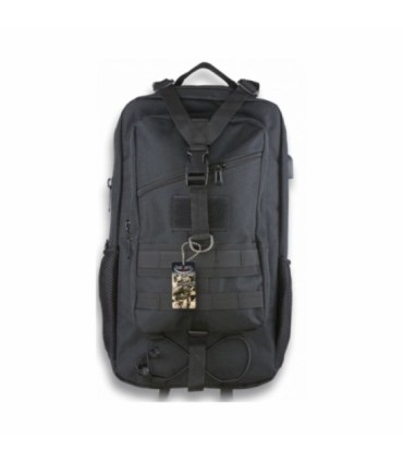 Tactical Rucksack BARBARIC 38L schwarz USB