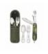 Camping Cutlery Set Knife Multicam Green 9 uses