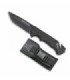 K25 Coltello di sicurezza nero con coperchio lama da 9 cm