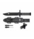 Cuchillo Albainox pedernal+afilador+silbato H 19 cm