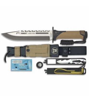 Coltello K25 THUNDER I Camo Sand Blade 9 cm