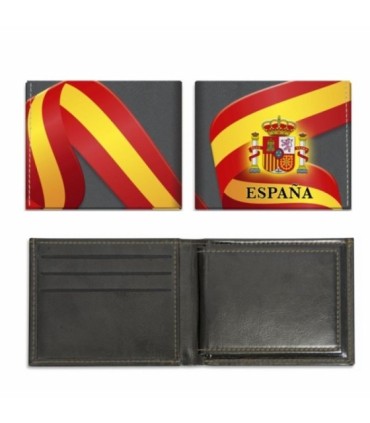 Barbaric printed leatherette double wallet Spain