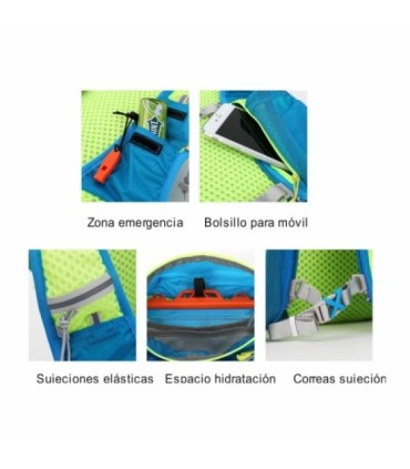 Mochila com colete de hidratação 10L