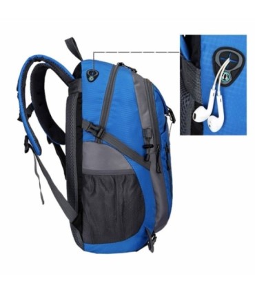 Mochila Unisex senderismo  40L azul