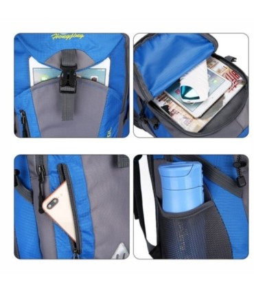 Zaino trekking unisex 40L Blu