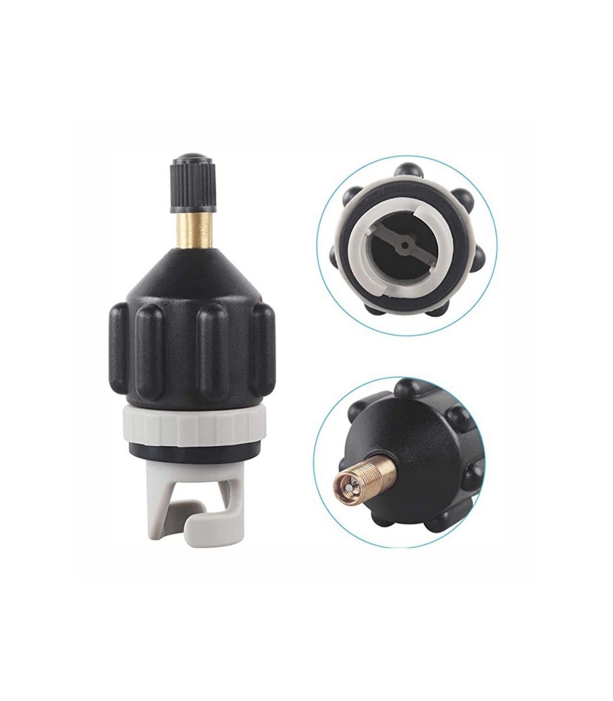 Adaptateur de tuyau de valve de pompe à pied à air flexible et solide pour kay