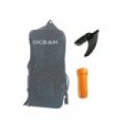 Backpack pack repair kit and paddle surf fins