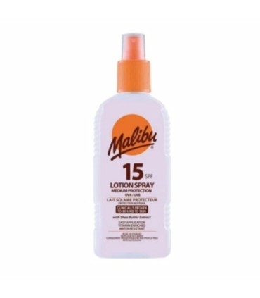 Malibu locion solar FP 15 200ml spray