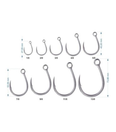 Hameçon BKK Diablo Hameçons simples 8091-5X-HG
