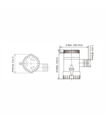 Seaflo Tauch-Bilgenpumpe 12v 1100 GPH