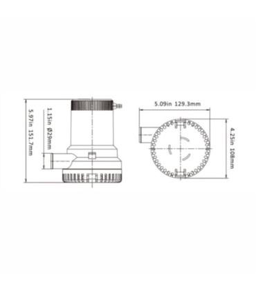 Seaflo submersible bilge pump 12v 1500 GPH