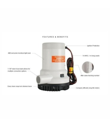 Seaflo submersible bilge pump 12v 2000 GPH