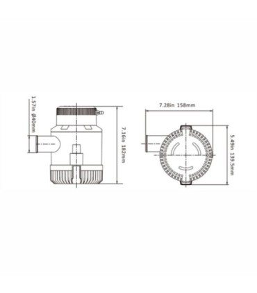 Pompe de cale submersible Seaflo 12v 3500 GPH