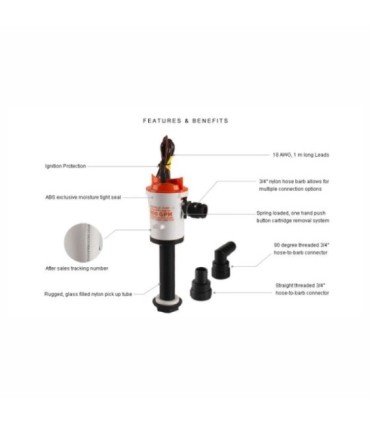 Seaflo bomba reta berçário especial 12v 800 GPH