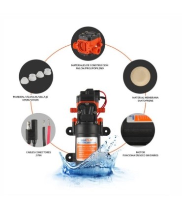 Seaflo automatic pressure switch pump 12v 3.8 LPM